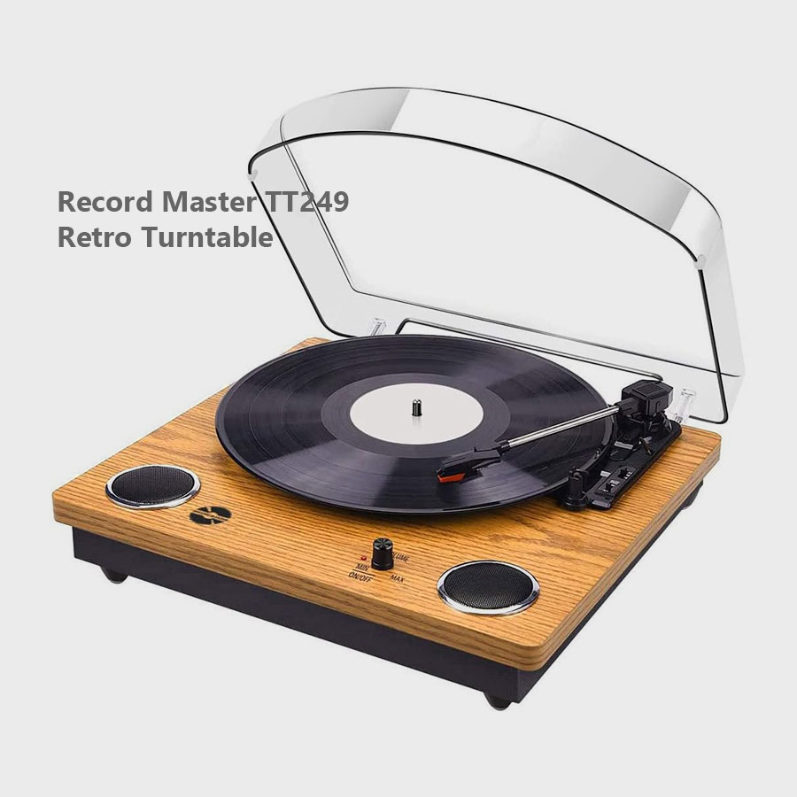 مشخصات گرامافون  رکورد مستر مدل Record Master TT249 Retro Turntable: